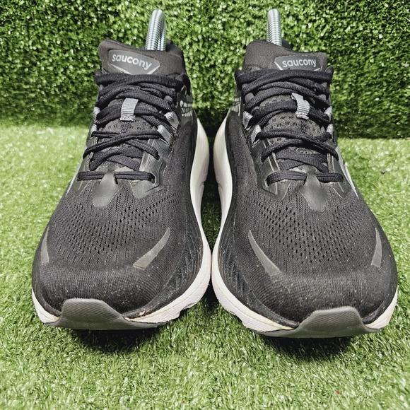 Saucony Hurricane 24 Black White Athletic Running Sneakers S10933-100 Womens 8 - Picture 3 of 11